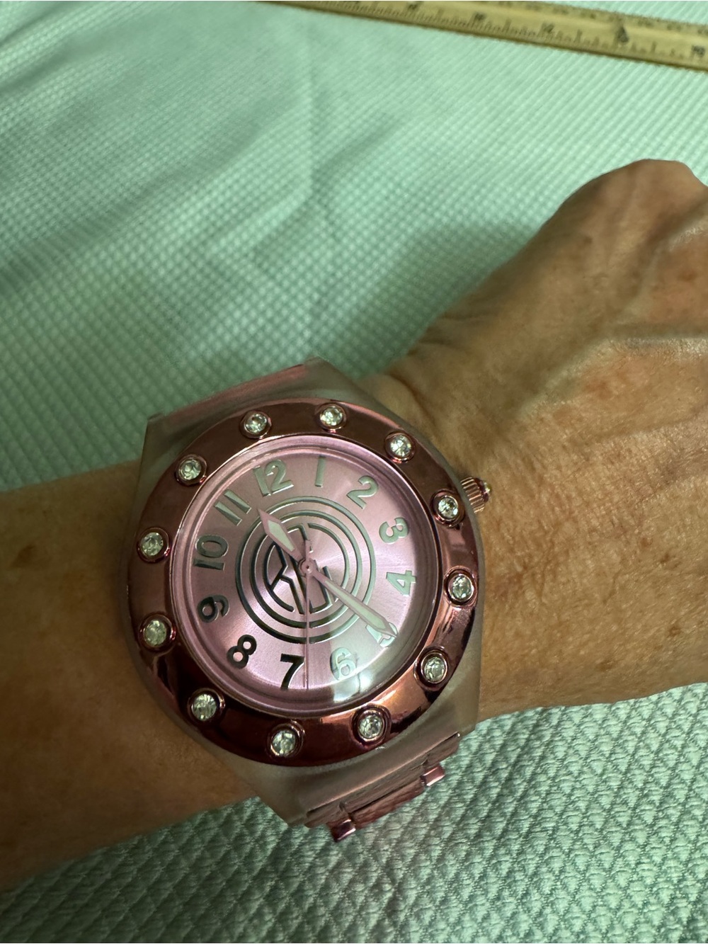 R.J. Graziano Metallic Rose Link Bracelet Watch Band